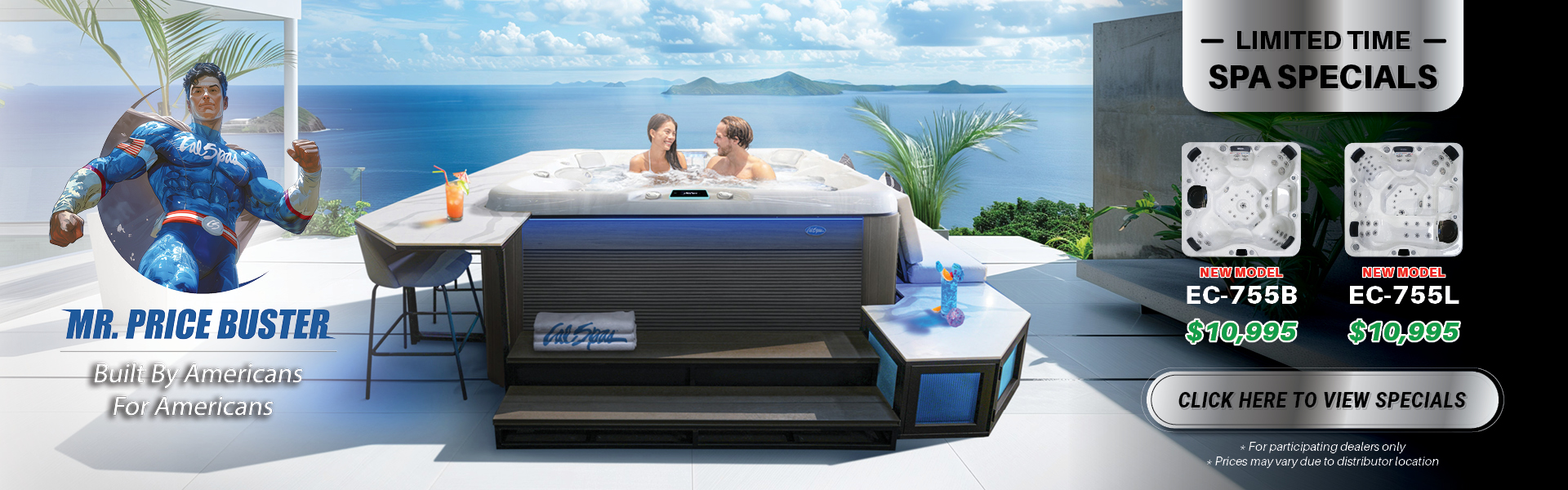 Calspas hot tub being used in a family setting - Sunnyvale