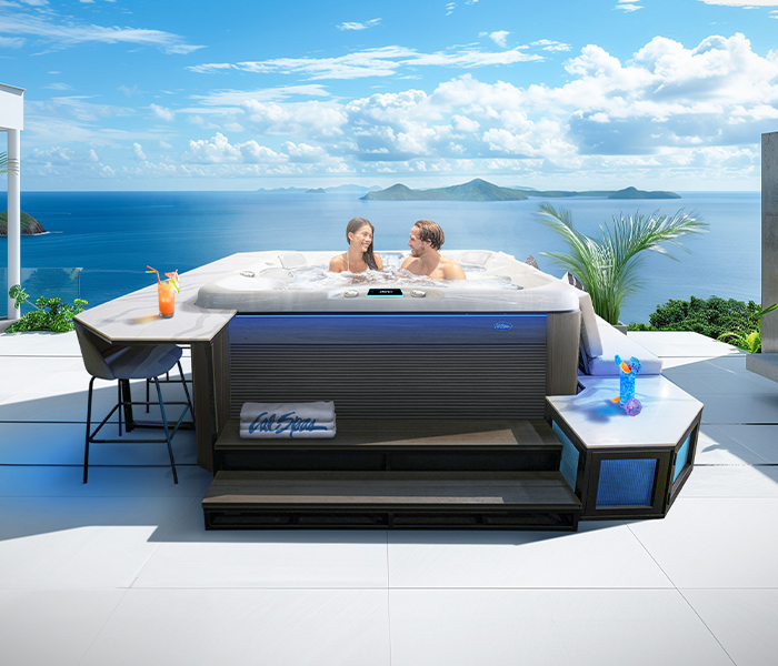 Calspas hot tub being used in a family setting - Sunnyvale